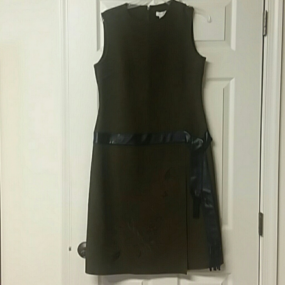 Kenar size 8 dress never worn Green brown color